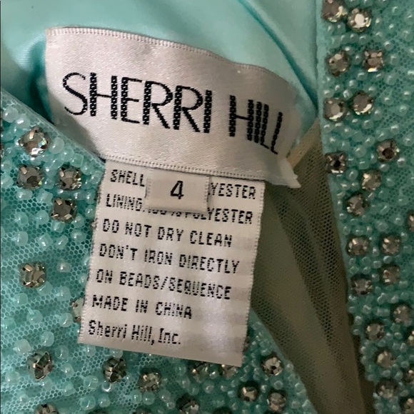 Mint green Sherri hill prom dress - Picture 3 of 4